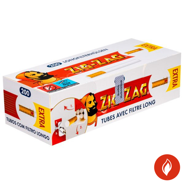 Zig Zag Filterhülsen Extra 200 Stück Packung