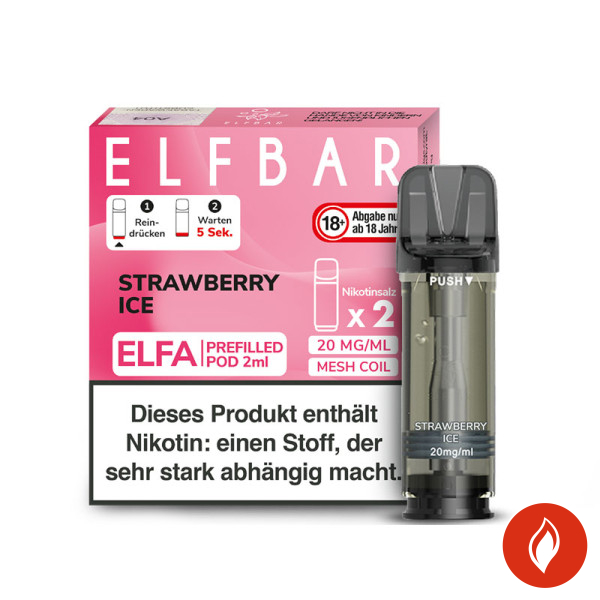 Elfbar Elfa Pods Strawberry Ice - 20mg Nikotin