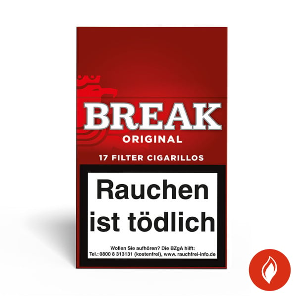 Break Red Naturdeckblatt Zigarillos Stange