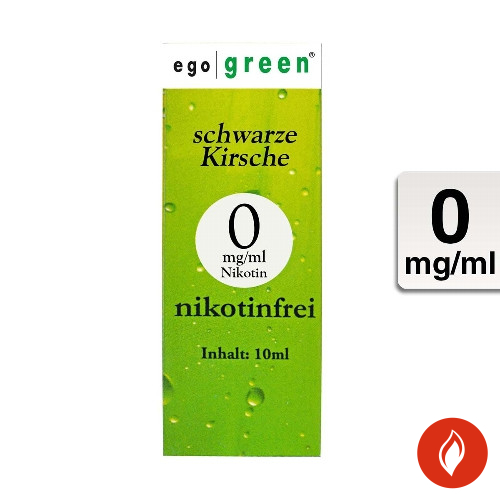 E-Liquid Ego Green schwarze Kirsche 0 mg