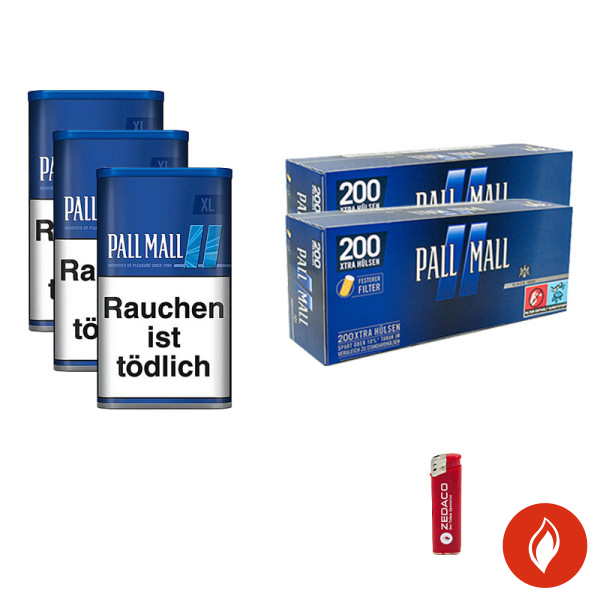 Pall Mall Volumentabak Blue XL Dose Aktion Small Pall Mall Blau