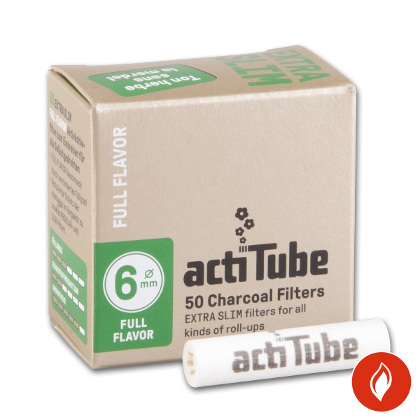 ActiTube Extra Slim 6 mm Aktivkohlefilter
