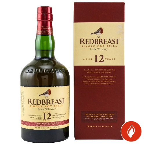 Redbreast Single Malt Whiskey 12 Jahre Flasche Front