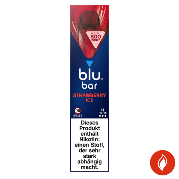 Blu Bar Einweg E-Zigarette Strawberry Ice 18mg