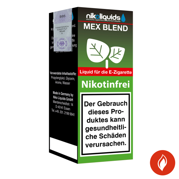 E-Liquid Nikoliquids Mex Blend 0 mg 70 Pg 30 Vg