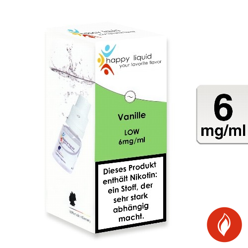 E-Liquid Happy Liquids Vanille 6 mg