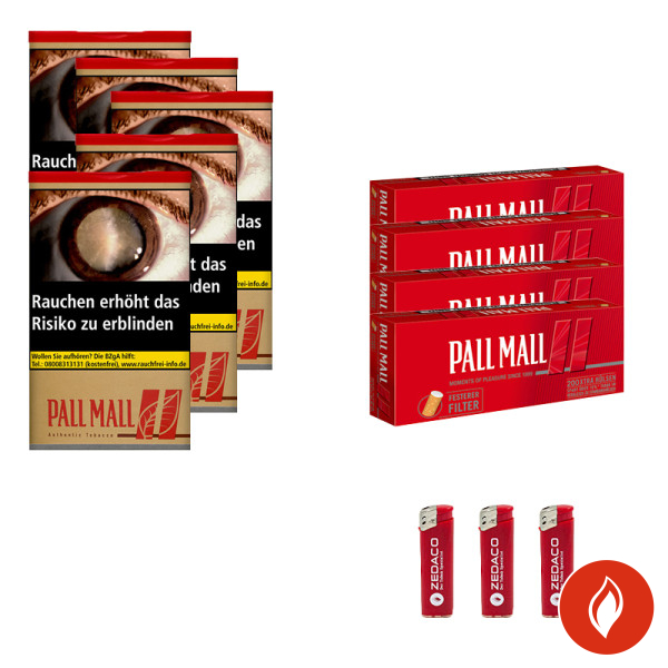 Pall Mall Volumentabak Authentic Red XL Dose Aktion Large
