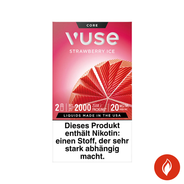 Vuse Strawberry Ice 20mg Prefilled Pods Front