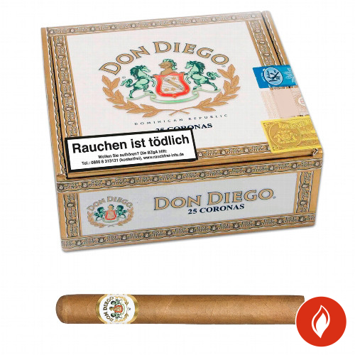 Don Diego Coronas Zigarren 25er Kiste