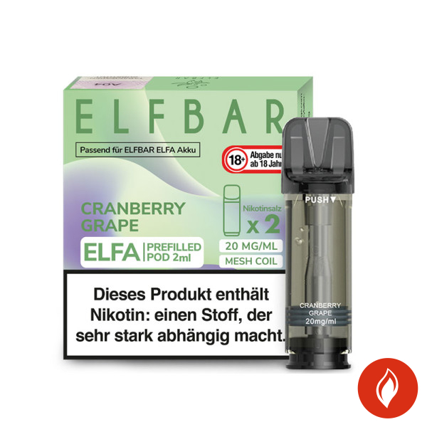 Elfbar Elfa Pods Cranberry Grape - 20mg Nikotin