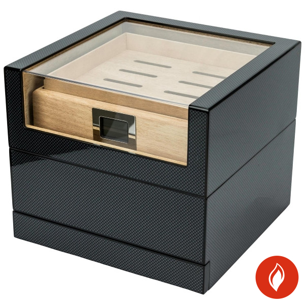 Humidor Carbon Finish Acrylop