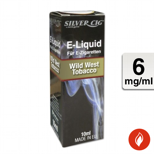E-Liquid Silvercig Wild West Tobacco 6 mg
