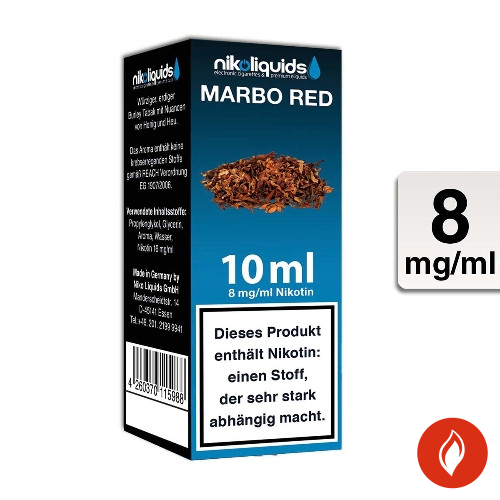 E-Liquid Nikoliquids Marbo Red 8 mg 70 Pg 30 Vg