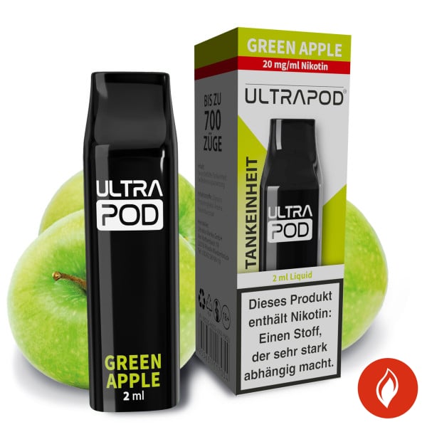 Ultrabio Ultrapod Green Apple 20mg Liquidpod