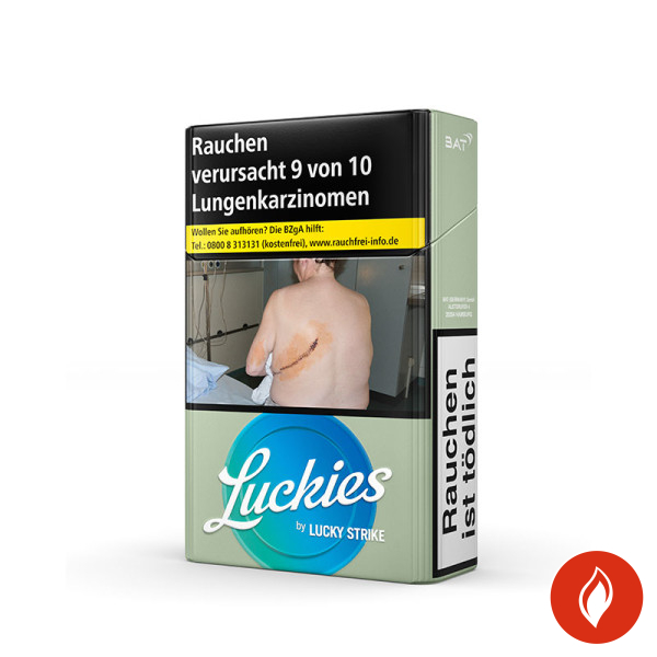 Luckies by Lucky Strike Blue OP Zigaretten Schachtel