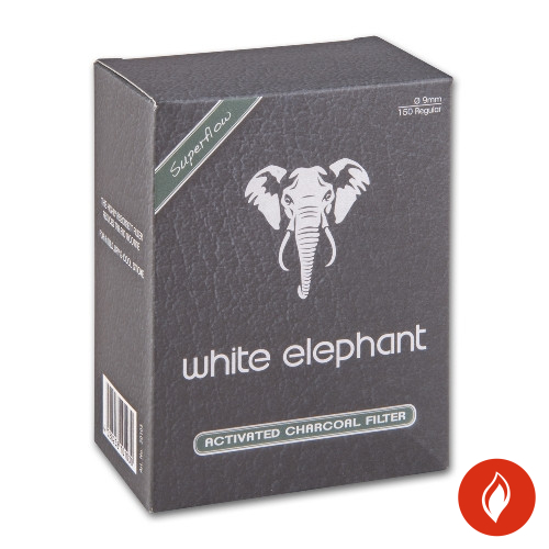 Pfeifenfilter Aktivkohle White Elephant 9mm Dose
