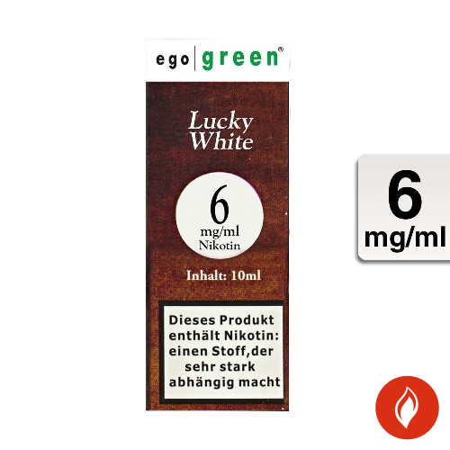 E-Liquid Ego Green Lucky White Tobacco 6 mg