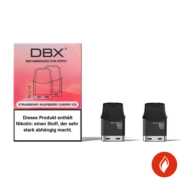 DBX for Zippo Strawberry Raspberry Cherry Ice 20mg Pods