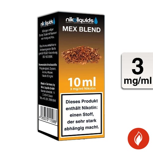E-Liquid Nikoliquids Mex Blend 3 mg 70 Pg 30 Vg