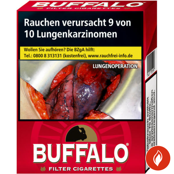 Buffalo Red Big Pack Zigaretten Einzelschachtel