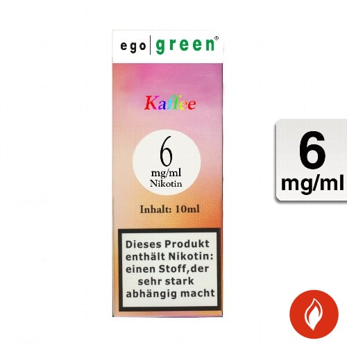 E-Liquid Ego Green Kaffee 6 mg