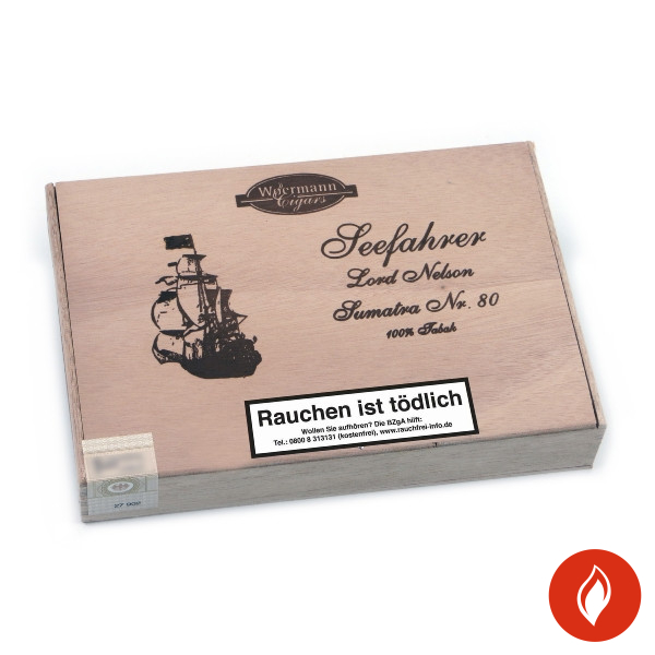 Seefahrer Lord Nelson No. 80 Sumatra Zigarren Kiste