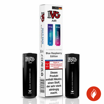 IVG Air Blue Raspberry Edition 20mg Prefilled Pods
