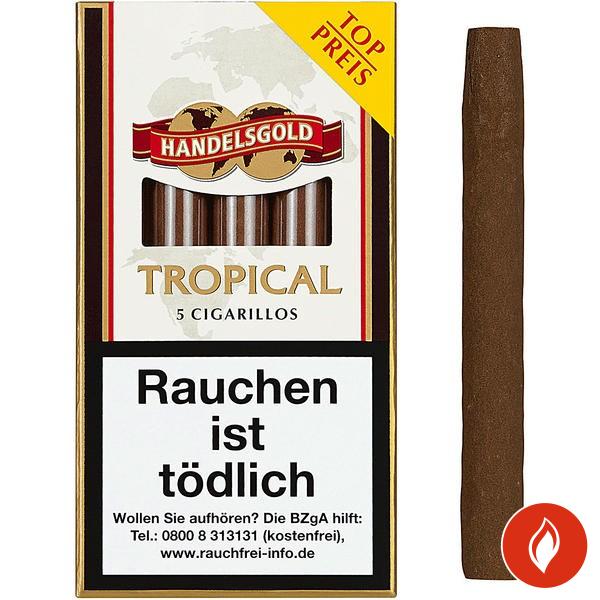 Handelsgold Tropical Zigarillos 5er Schachtel