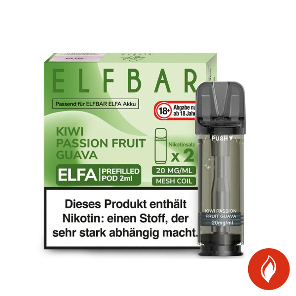 Elfbar Elfa Pods Kiwi Passion Fruit Guava - 20mg Nikotin