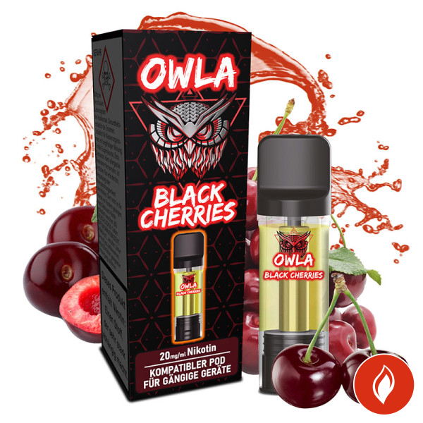 Owla Black Cherries 20mg Prefilled Pod