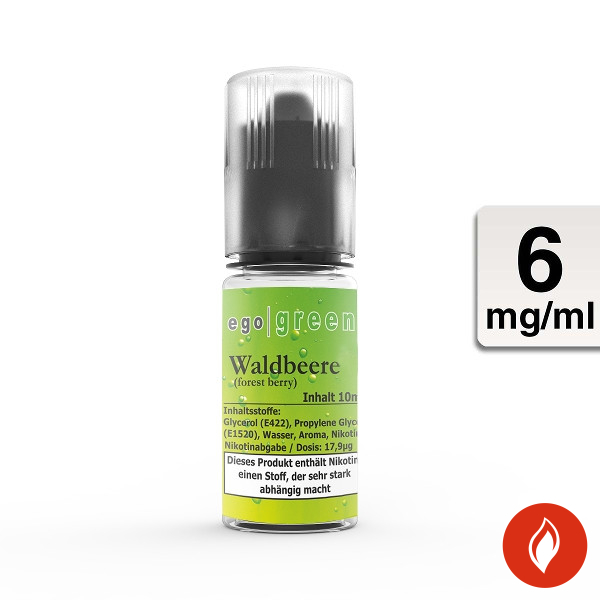 E-Liquid Ego Green Waldbeere 6 mg