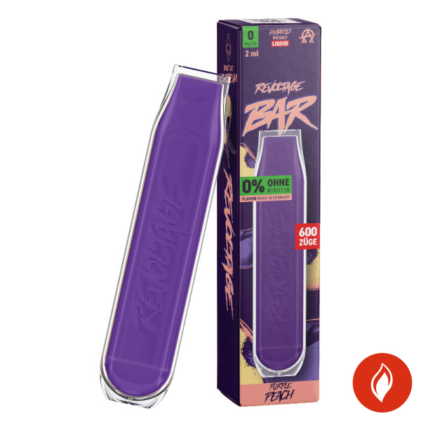 Revoltage Bar Purple Peach 0mg Einweg E-Zigarette