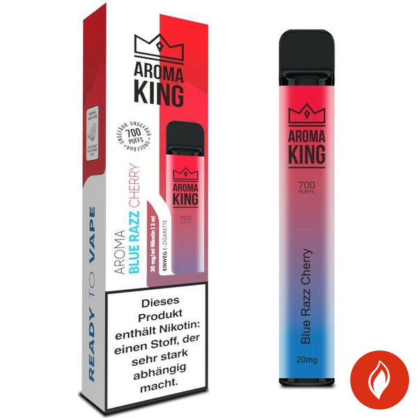 Aroma King Blue Razz Cherry 20mg Einweg E-Zigarette