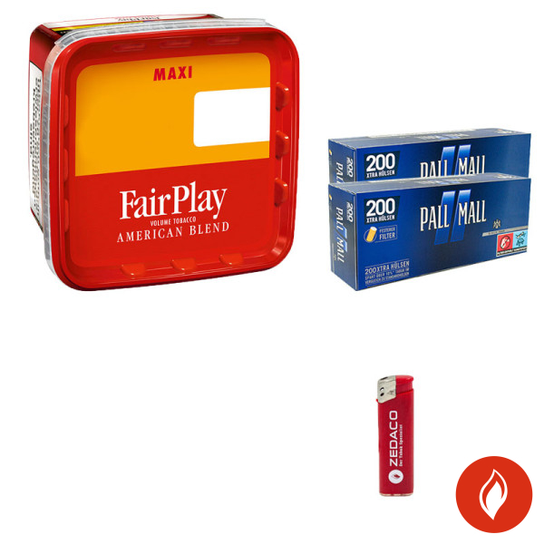 Fair Play Red Giga Volumentabak Eimer Aktion Small Pall Mall Blau