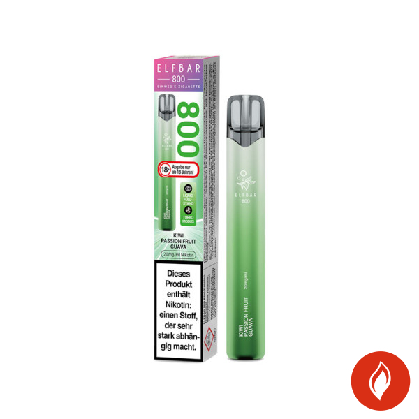 Elfbar 800 Kiwi Passionfruit Guava 20mg Einweg E-Zigarette
