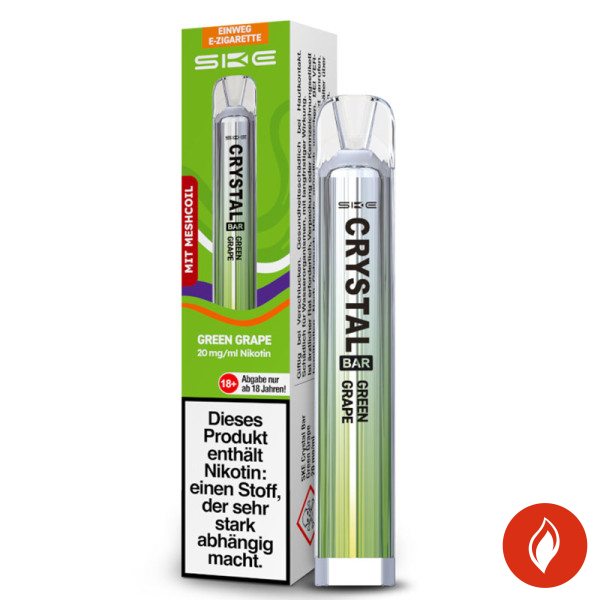 SKE Crystal Bar Green Grape 20mg Einweg E-Zigarette 