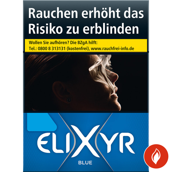 Elixyr Blue Maxi Zigaretten Schachtel