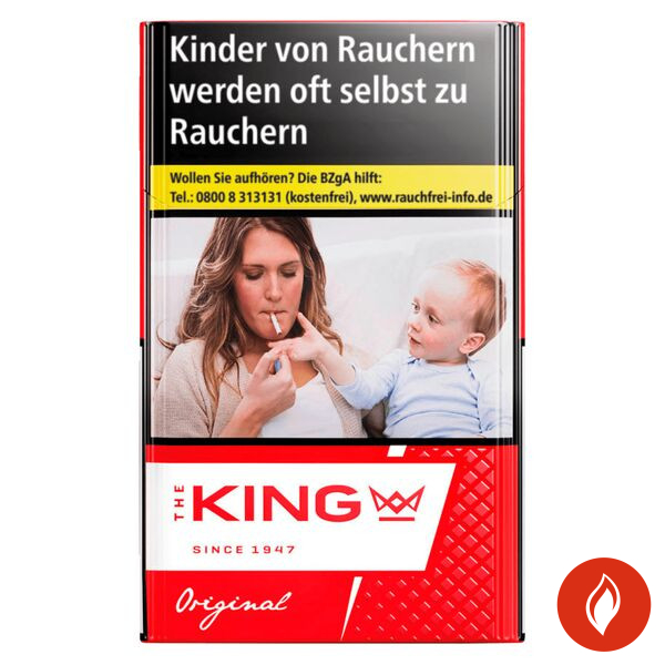 King Red Original Pack Zigaretten Schachtel