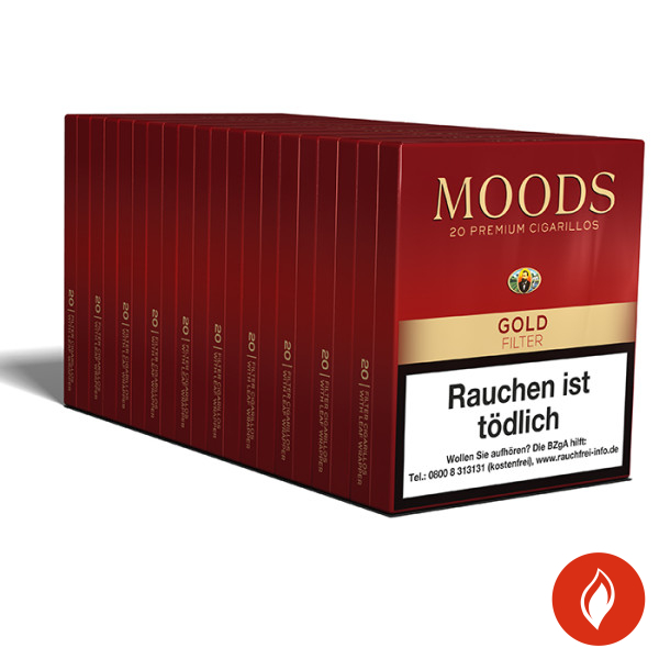 Dannemann Moods Gold Filter 20er Zigarillos Gebinde