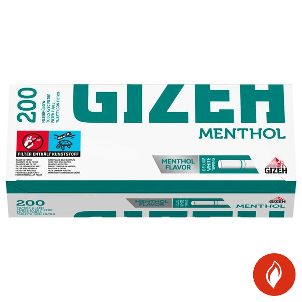 Gizeh King Size Menthol Tip Filterhülsen Packung