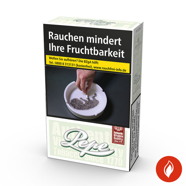 Pepe Fine Green Original Pack Zigaretten Schachtel