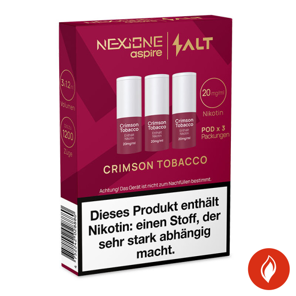 Nexione Salt Crimson Tobacco 20mg Pods Packung