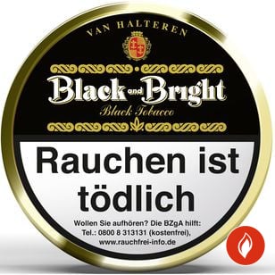 Van Halteren Black & Bright Pfeifentabak Dose