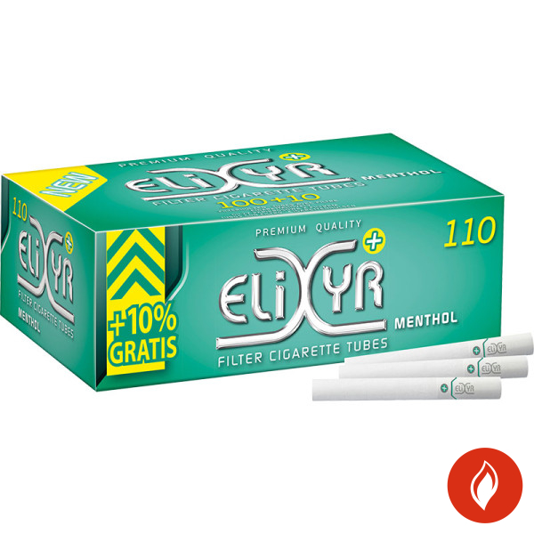 Elixyr Menthol Filterhülsen+ 110 Stück Packung