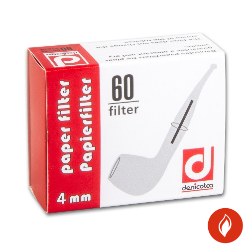 Pfeifenfilter Denicotea 4mm 60er Schachtel