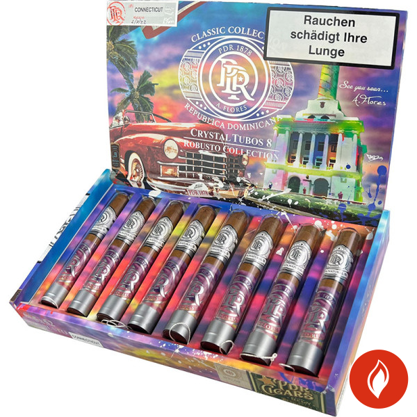 PDR 1878 Shade Grown Robusto Crystal Tube Zigarren Kiste