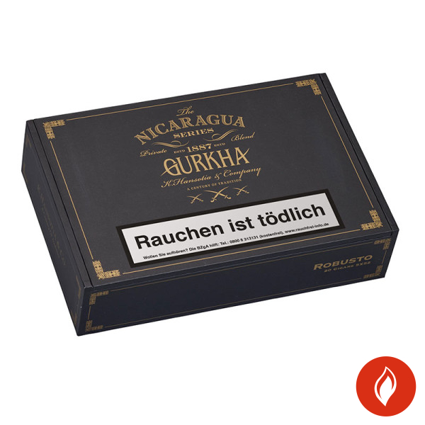 Gurkha Nicaragua Series Robusto Zigarren Kiste closed