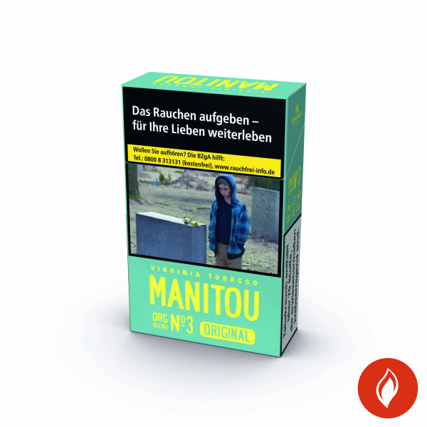 Manitou No.3 Original Blend Original Pack Zigaretten Schachtel