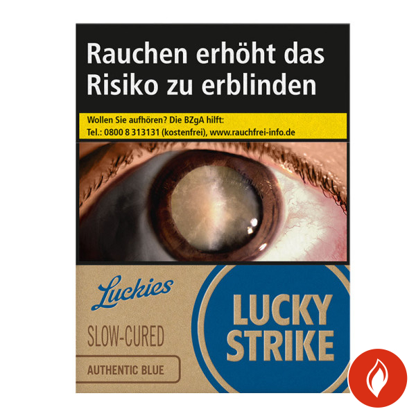 Lucky Strike Authentic Blue Super Zigaretten Schachtel