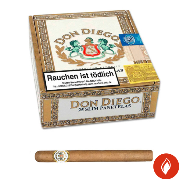 Don Diego Slim Panatela Zigarren 25er Kiste